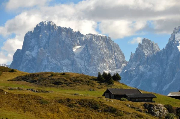 Malowniczy Widok Majestatyczny Krajobraz Dolomitów Włochy — Zdjęcie stockowe