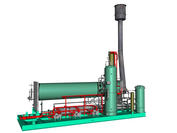 Bomba Petróleo Tubería Gas — Foto de Stock