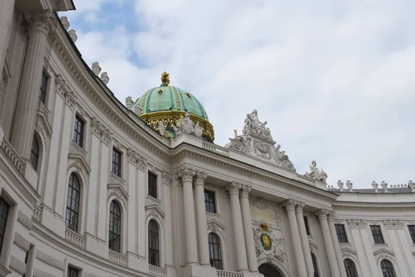 Vienna Hofburg Michaelerplatz Michaelertrakt Poort Portaal Habsburg Officiële Verblijfplaats — Stockfoto