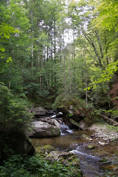 Vacker Vattenfall Naturen Bakgrund — Stockfoto