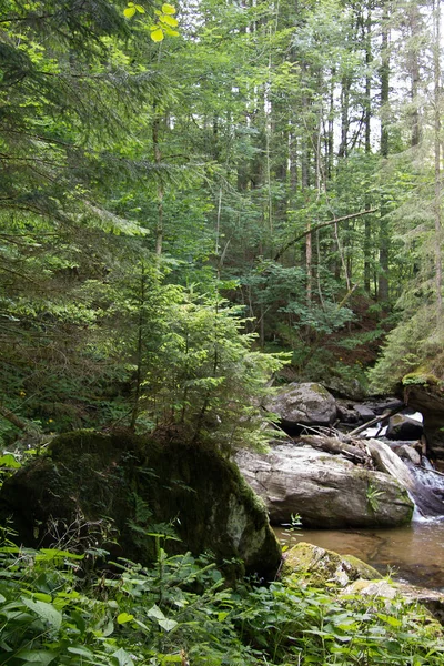 Vacker Vattenfall Naturen Bakgrund — Stockfoto