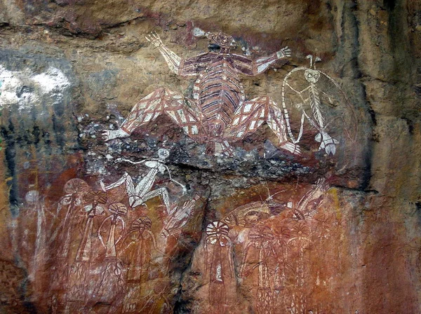 drawings of aboriginal animals,people on stone