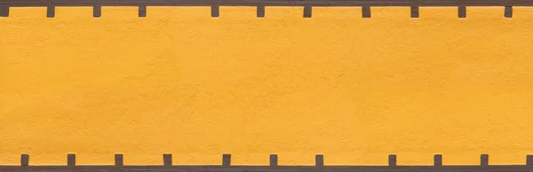 Panorama Yellow Orange Wall Rough Plaster Brown Bar — Stock Photo, Image