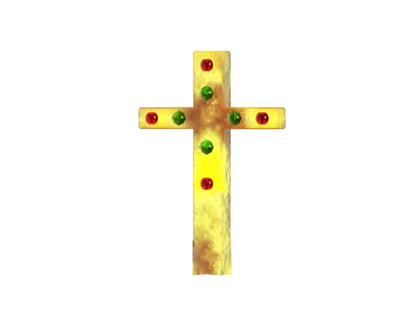 Γραφική Άποψη Του Χριστιανικού Σταυρού — Φωτογραφία Αρχείου