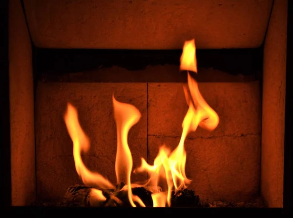 Feuer Kamin — Stockfoto