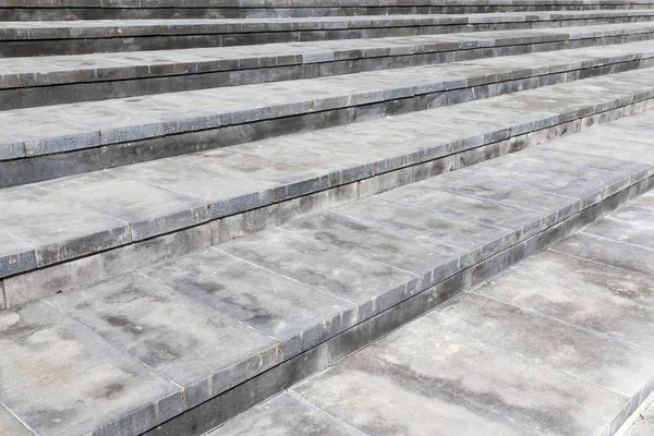 Foto Breite Schritte Aus Beton Farbe Graue Struktur Schräg Fotografiert — Stockfoto