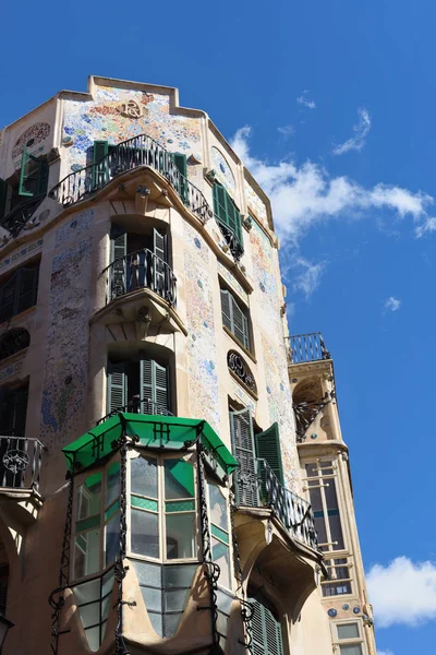 Fachada Uma Casa Palma Mallorca — Fotografia de Stock