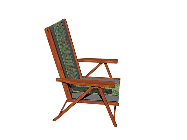 Krzesło Plażowe Meble Siedzenia — Zdjęcie stockowe