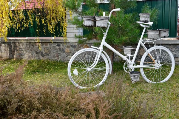 Bicicleta Velha Parque — Fotografia de Stock