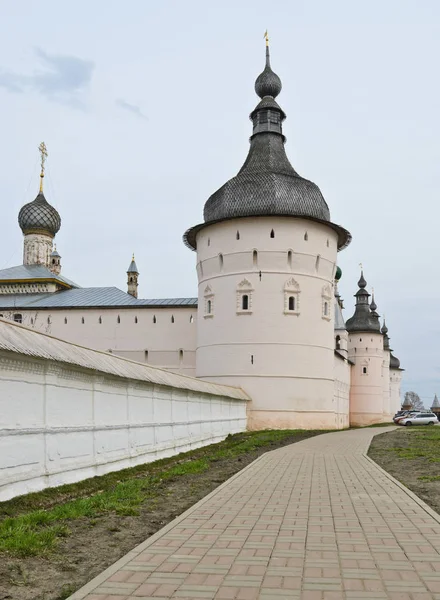 Wooden Dome Tower Wall Rostov Kremlin Rostov Velikiy Russia — Stock Photo, Image