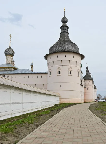 Trätorn Och Rostov Kremls Mur Rostov Velikiy Ryssland — Stockfoto