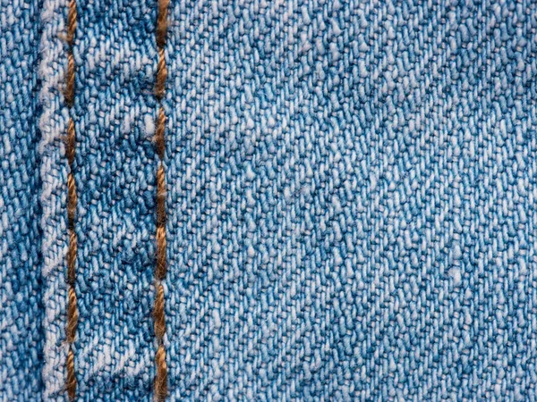 Textuur Blauw Denim Jeans Textiel Close — Stockfoto