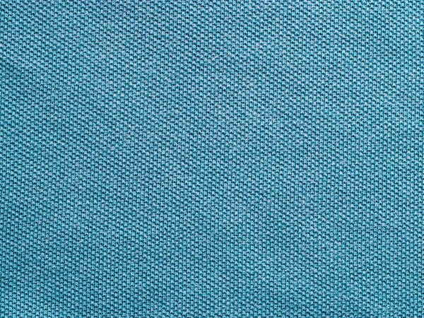 Blå Stickad Tröja Polo Textur Som Textil Bakgrund — Stockfoto