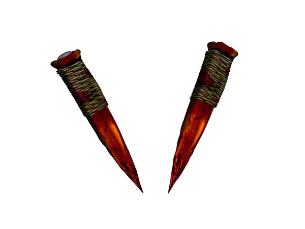 Illustrazione Vettoriale Una Penna Inchiostro Rosso Nero — Foto Stock