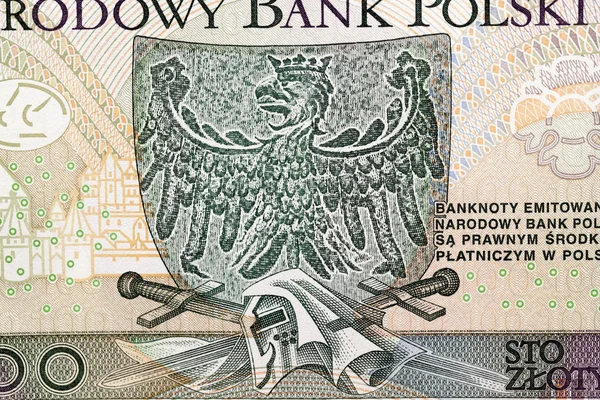 폴란드의 지폐를 사진에 담았습니다 Banknotes 100 Zloty — 스톡 사진
