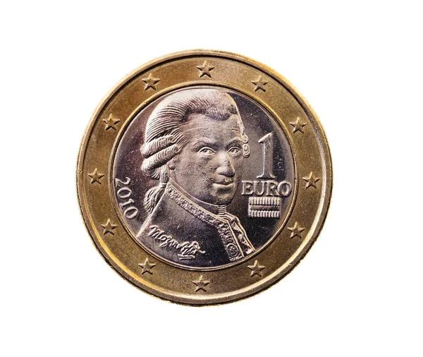 유로의 연합의 뒷배경 동전에 — 스톡 사진