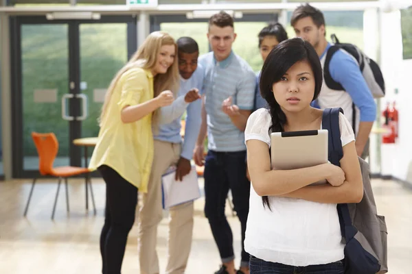 Female Student Being Bullied Classmates — Stock Photo, Image