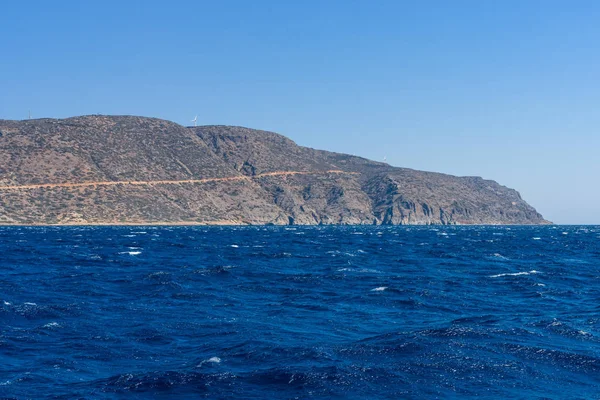 Mar Mediterráneo Creta Grecia Los Acantilados Península Kalydon —  Fotos de Stock