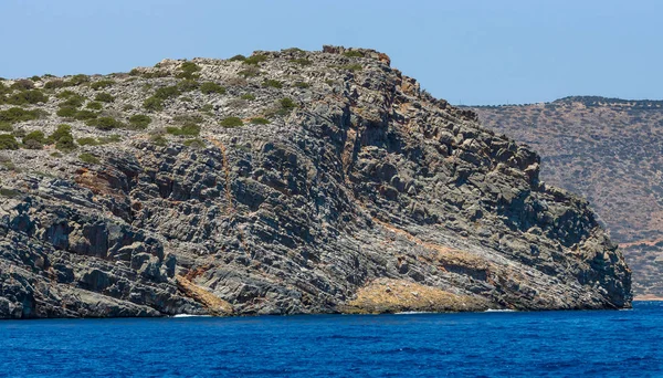 Akdeniz Girit Yunanistan Kalydon Yarımadasının Kayalıkları — Stok fotoğraf