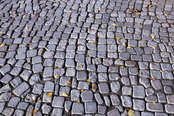 Старая Дорога Сделанная Камней Валунов Сфотографирована Крупным Планом — стоковое фото