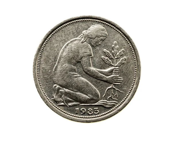 동전에 Pfennig — 스톡 사진