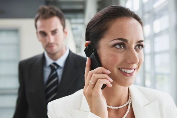 Business women on phone