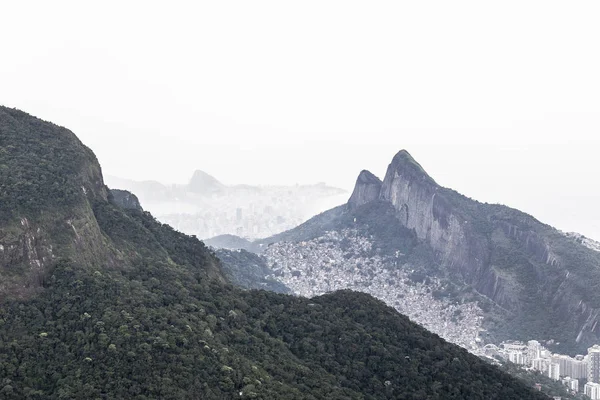 Distant View Lagoa Rodrigo Freitas Ipanema Rio Janeiro Brazil — стокове фото