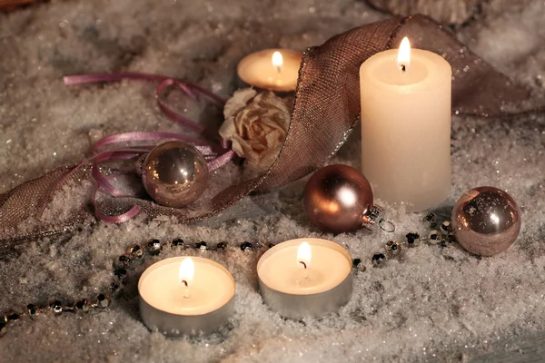 크리스마스 장식에 촛불을 크리스마스 — 스톡 사진