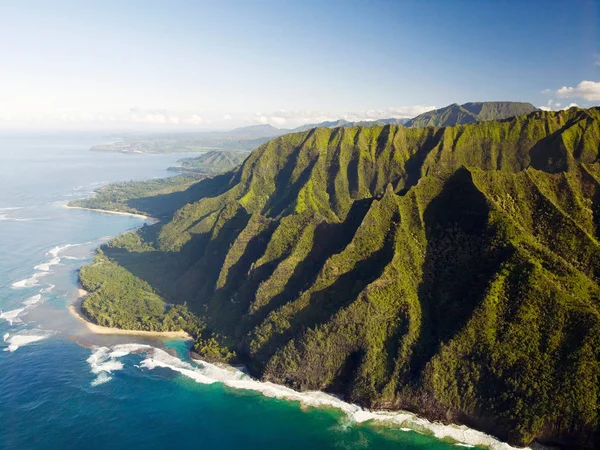 Kustlijn Van Pali Coast National Park Kauai Hawaï — Stockfoto