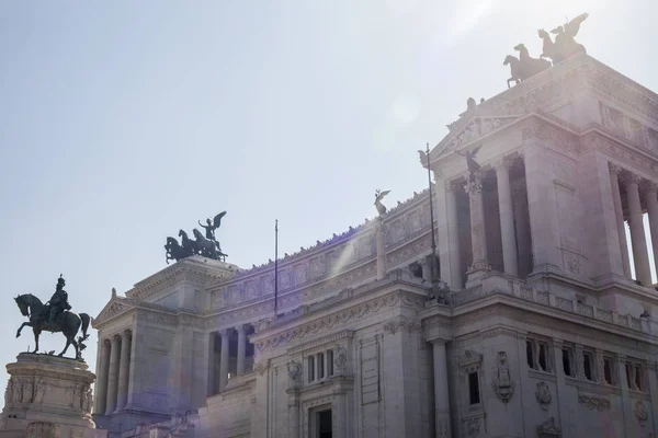 Monumento Nazionale Vittorio Emanuele Rome Italy — Stock Photo, Image