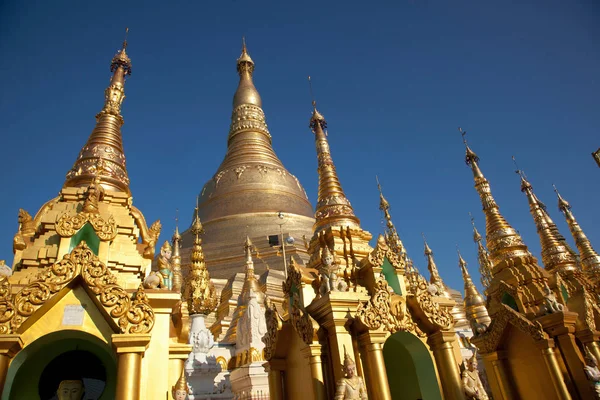 Pagoda Shwedagon Pagoda Más Sagrada Del País Capital Rangún Rangún — Foto de Stock