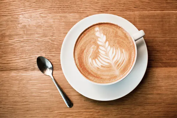 Latte Macchiato Kahve Içeceği — Stok fotoğraf