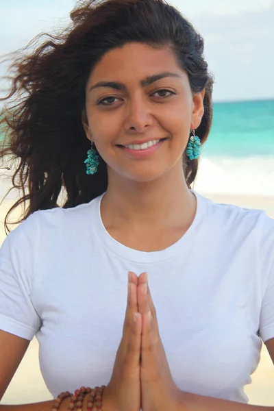 Female Hands Together Paradise Island Nassau Bahamas — Stockfoto