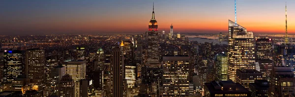 Panoramautsikt Från Rockefeller Centre Manhattan New York City Usa — Stockfoto