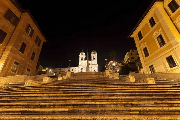 Plaza España Iluminada Por Noche — Foto de Stock