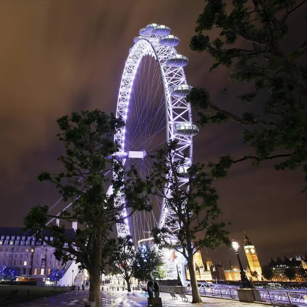 Londons Auge Und Big Ben — Stockfoto
