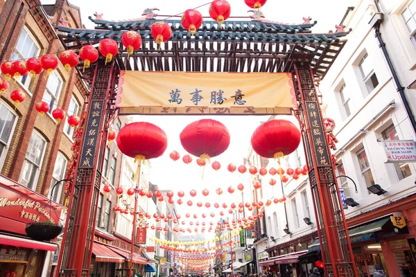 Ano Novo Chinês China Town Londres — Fotografia de Stock