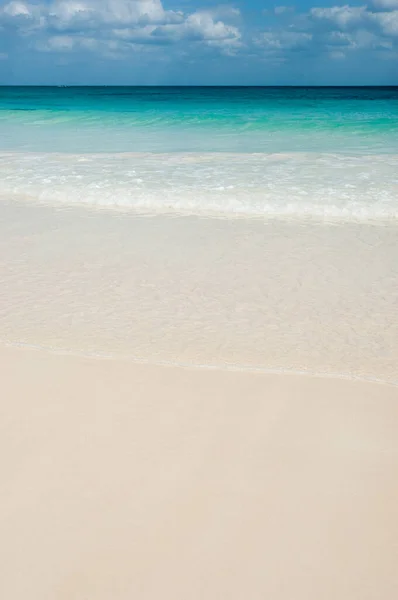 Пустой Пляж Тулум Мексика — стоковое фото