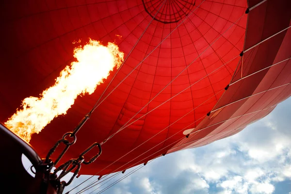 Hot Air Léggömb Láng — Stock Fotó