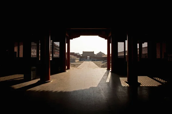 華やかな中国建築への入り口 — ストック写真