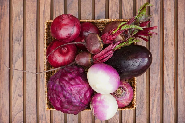 Close Basket Produce — Stock Photo, Image