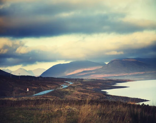 Loch Marino Montagne Assynt Scozia — Foto Stock