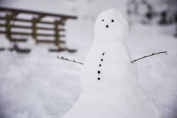 Snowman Achenkirch Tyrol Austria — Zdjęcie stockowe