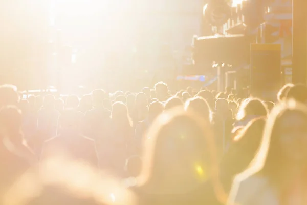 Backlit Crowds Piccadilly Circus London England — Stock Photo, Image