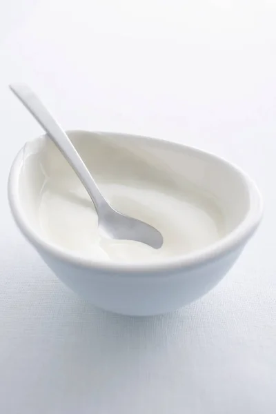 Cucchiaio Ciotola Crema — Foto Stock