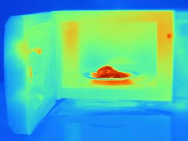 Thermal Image Microwave — Stock Photo, Image