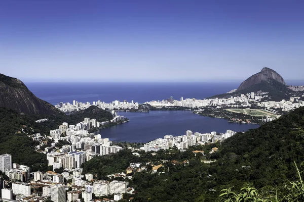 Zvýšený Výhled Pobřeží Ipanema Rio Janeiro Brazílie — Stock fotografie