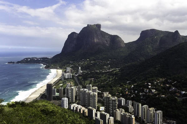 Sao Conrado Pohled Pedra Dois Irmaos Rio Janeiro Brazílie — Stock fotografie