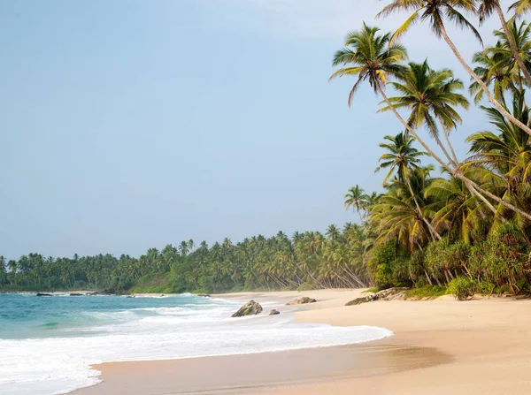 Sandy Plaj Kıyı Şeridi Tangalle Sri Lanka — Stok fotoğraf
