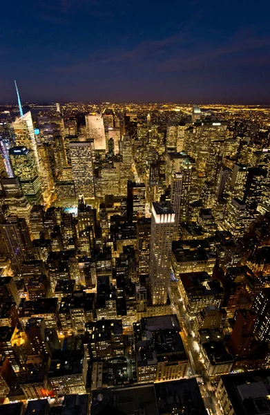 Θέα Από Empire State Building Μανχάταν Νέα Υόρκη Usa — Φωτογραφία Αρχείου